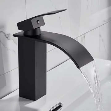 Greenwater Waterfall Basin Faucet – Chrome Brass Mixer Tap for Bathroom Vanity