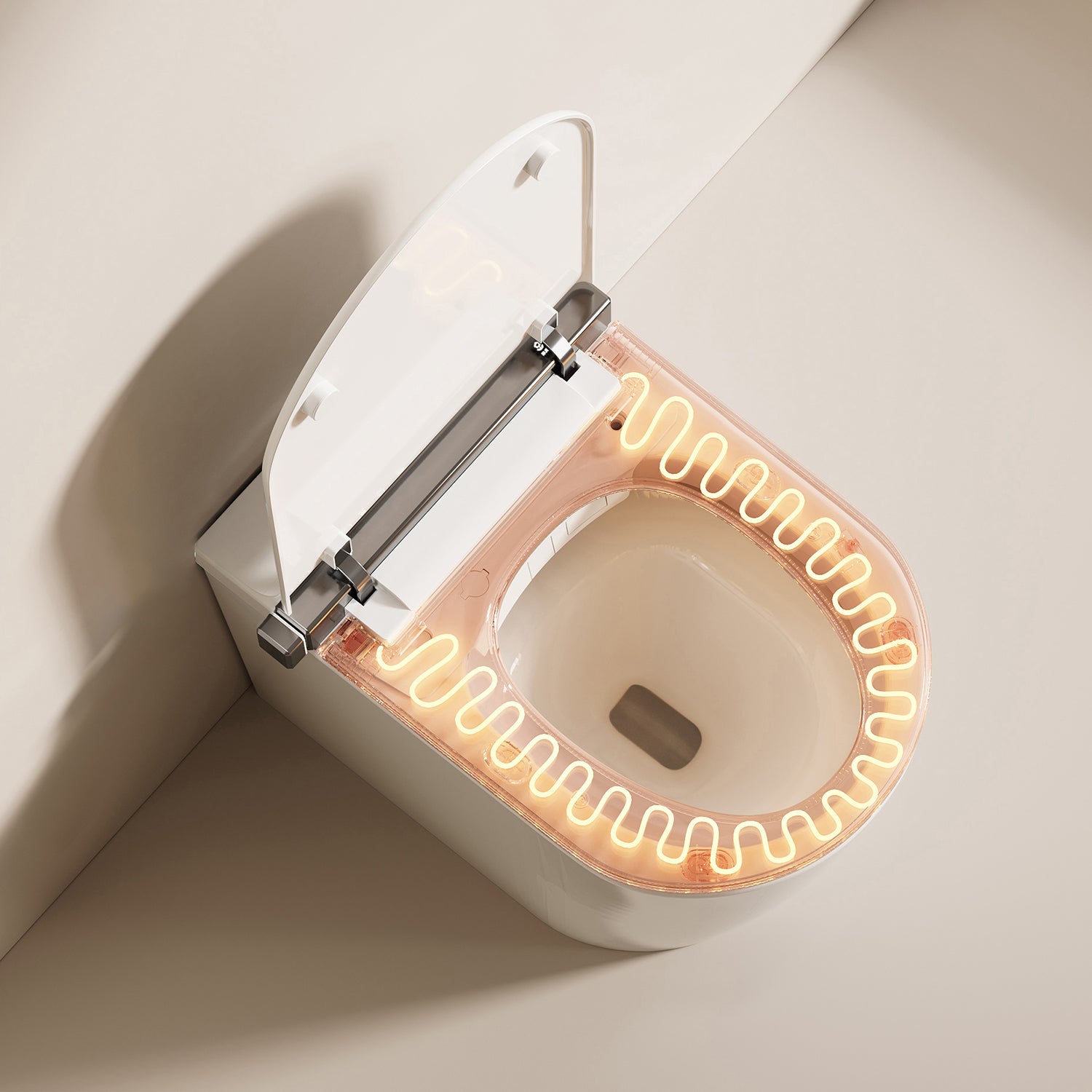 Smart Toilet Floor-Mounted, Foot Sensor, Foam Flush & Self-Cleaning Seat-Greenwater S006